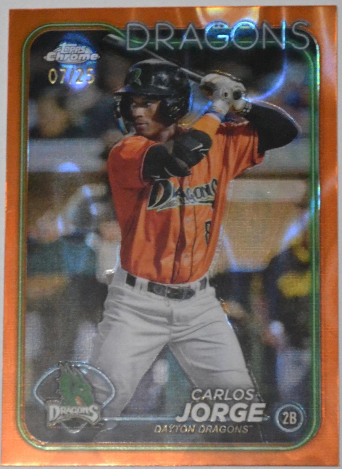 Carlos [Orange Lava Refractor] PDC26 Prices 2024 Topps Pro