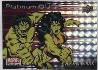 Hulk / She-Hulk #PD21 Marvel 2023 Upper Deck Platinum Duos