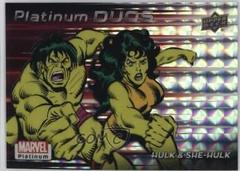 Hulk / She-Hulk #PD21 Marvel 2023 Upper Deck Platinum Duos Prices