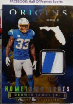 Derwin James Jr. [Gold] #HR-DJA Football Cards 2022 Panini Origins Hometown Roots