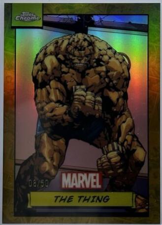 The Thing [Gold Refractor] #10 Marvel 2024 Topps Chrome