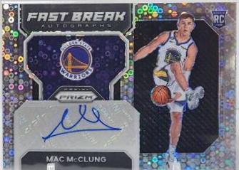 Mac McClung #FBR-MMC Basketball Cards 2022 Panini Prizm Fast Break Rookie Autographs