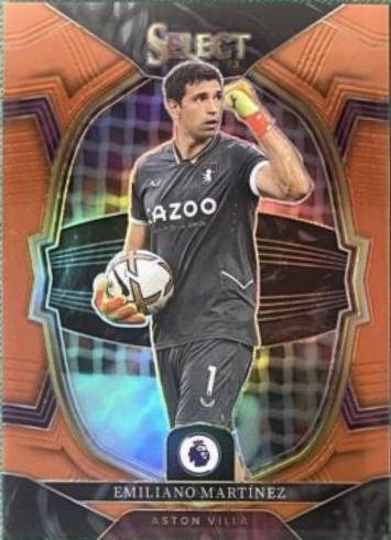 Emiliano Martinez [Orange] #12 Soccer Cards 2022 Panini Select Premier League