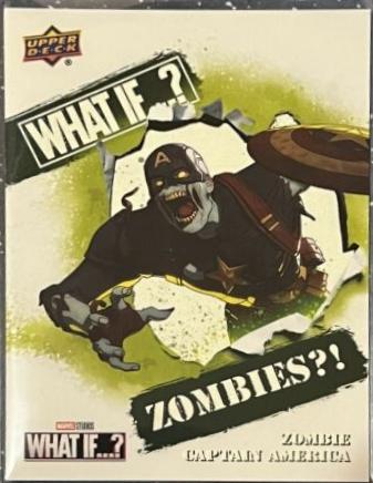 Zombie Captain America #Z6 Marvel 2023 Upper Deck What If Zombies Glow in the Dark