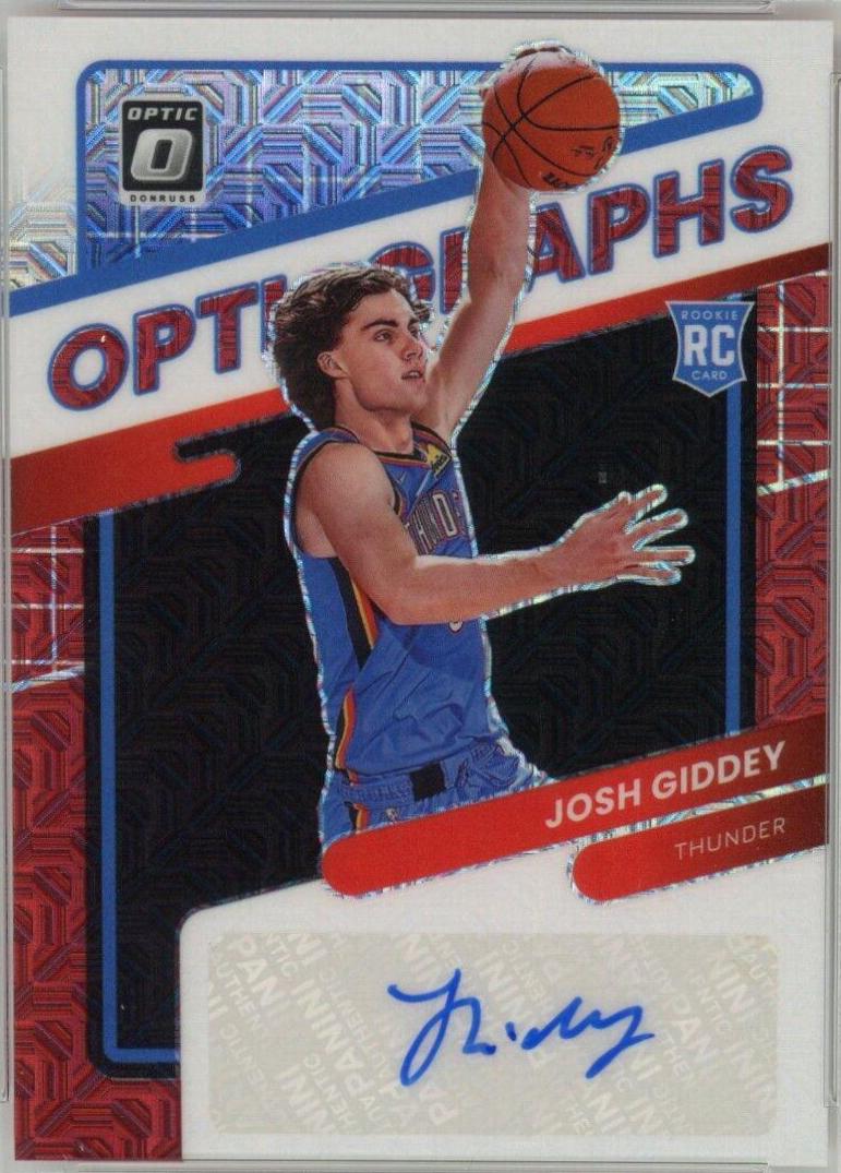 Josh Giddey [Choice] #OG-JGD Basketball Cards 2021 Panini Donruss Optic Opti Graphs