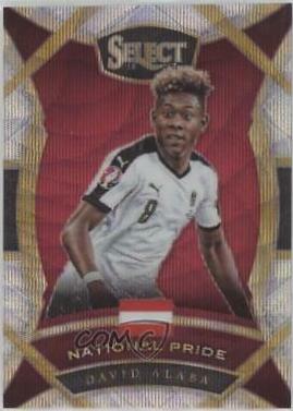 David Alaba #4 Soccer Cards 2016 Panini Select National Pride