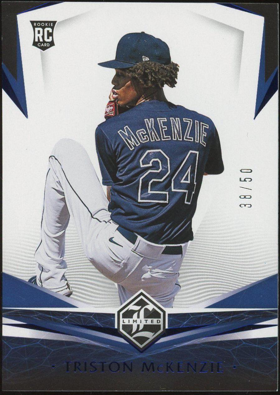 Triston McKenzie [Blue] #7 Baseball Cards 2021 Panini Chronicles Limited