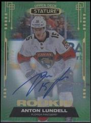 Anton Lundell [Autograph Green] #145 Hockey Cards 2021 Upper Deck Stature Prices