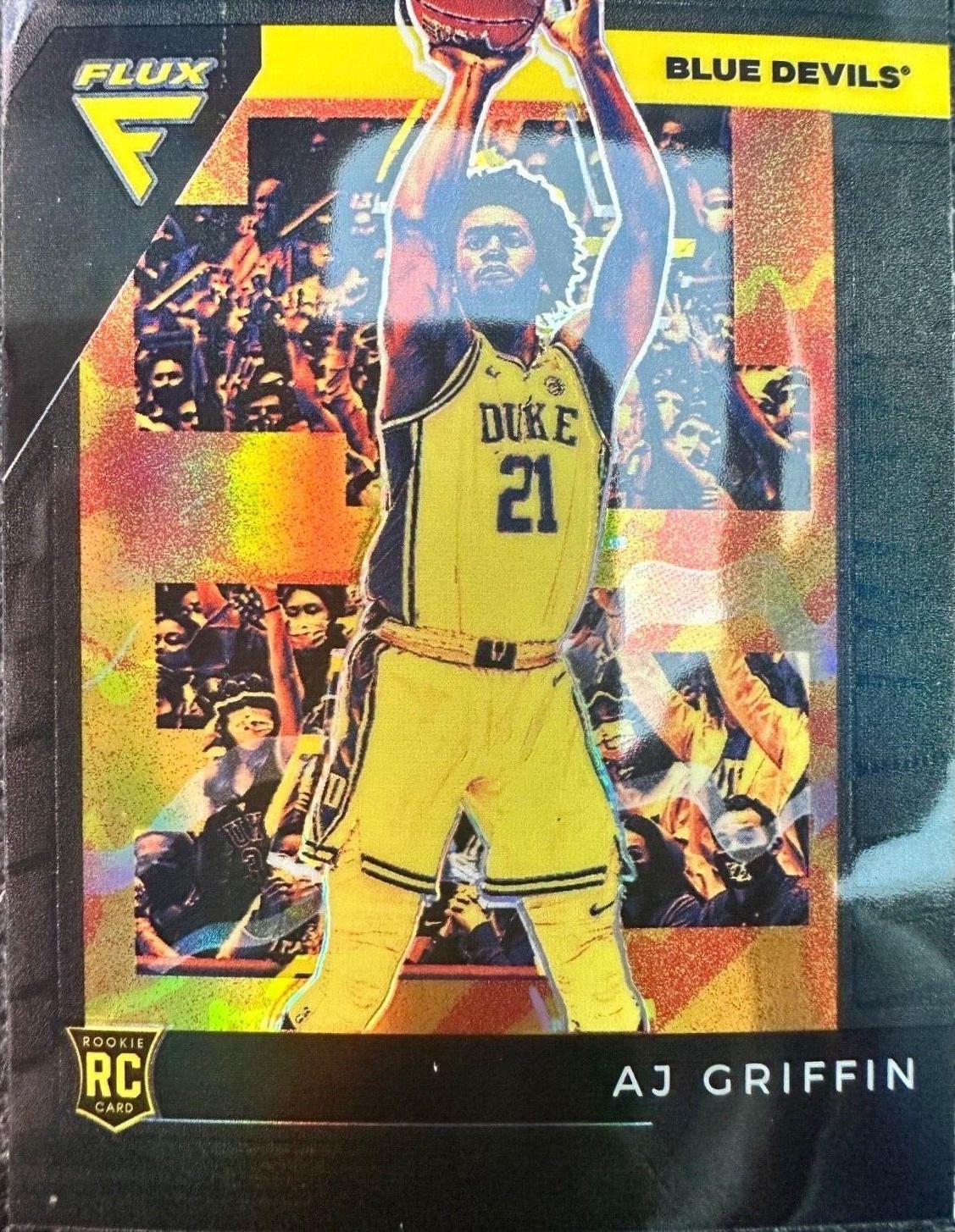 AJ Griffin [Black] #5 Basketball Cards 2022 Panini Chronicles Draft Picks Flux