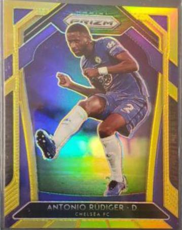 Antonio Rudiger [Gold Prizm] #214 Soccer Cards 2020 Panini Prizm Premier League