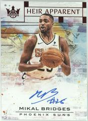 Mikal Bridges #MKB Basketball Cards 2018 Panini Court Kings Heir Apparent Autographs Prices