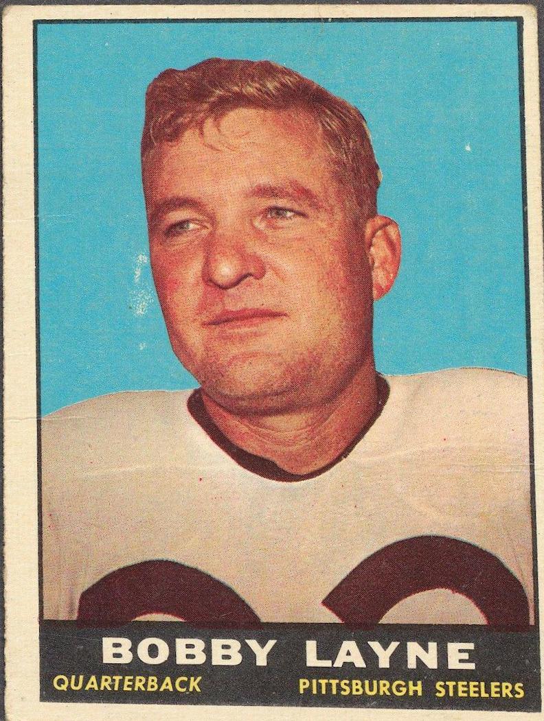 Bobby Layne #104 Football Cards 1961 Topps