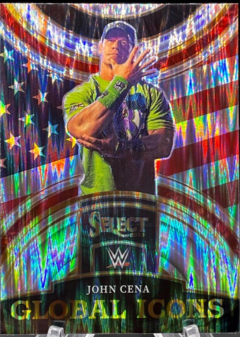 John Cena [Silver] #3 Wrestling Cards 2023 Panini Select WWE Global Icons