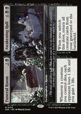 Funeral Room // Awakening Hall [Foil] #100 Magic Duskmourn: House of Horror