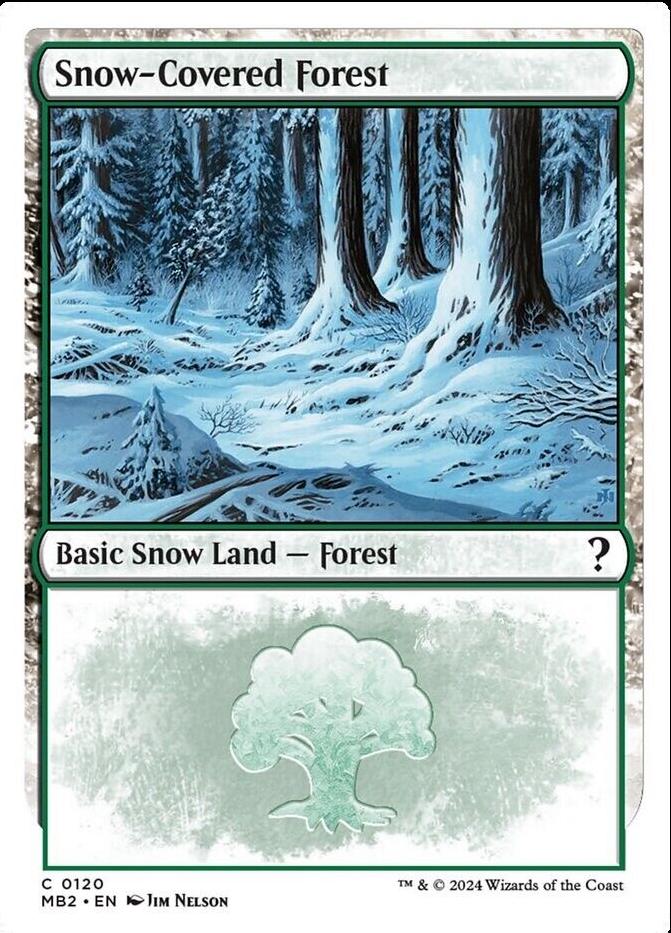 Snow-Covered Forest #120 Magic Mystery Booster 2