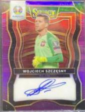 Wojciech Szczesny [Purple Prizm] #SI-WSZ Soccer Cards 2020 Panini Select UEFA Euro Signatures