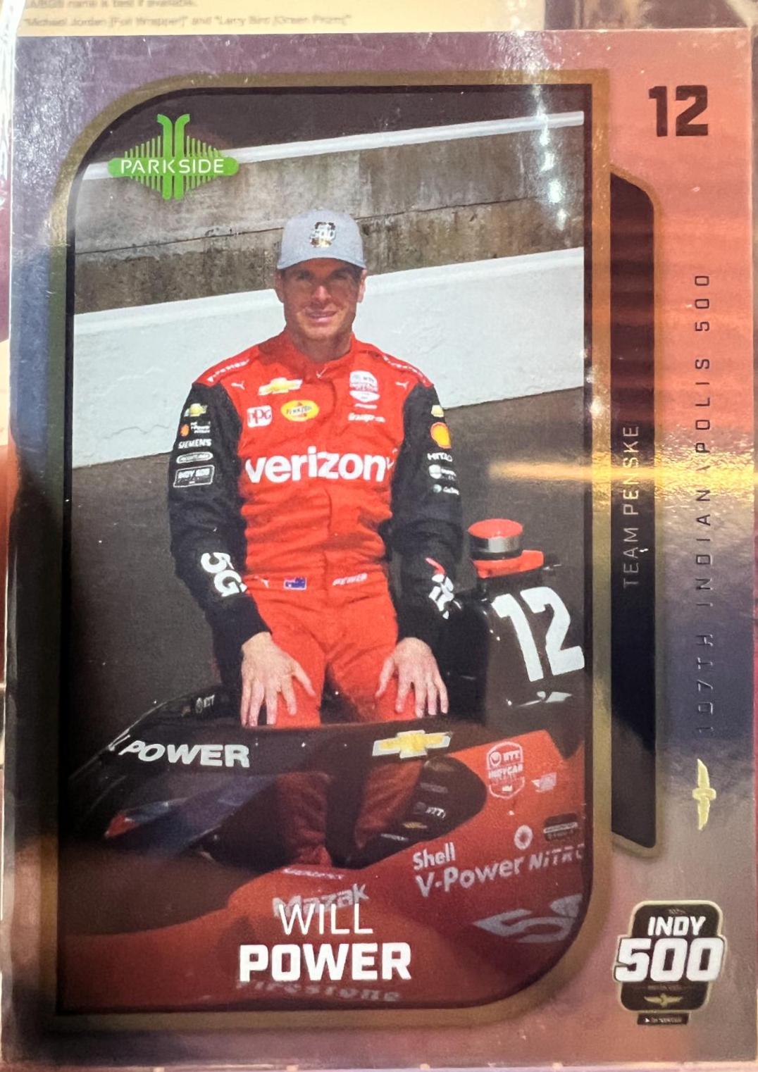 Will Power [Foil] #105 Prices | 2024 Parkside NTT IndyCar | F1 & NASCAR ...