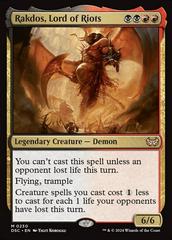 Rakdos, Lord of Riots #230 Magic Duskmourn: House of Horror Commander Prices