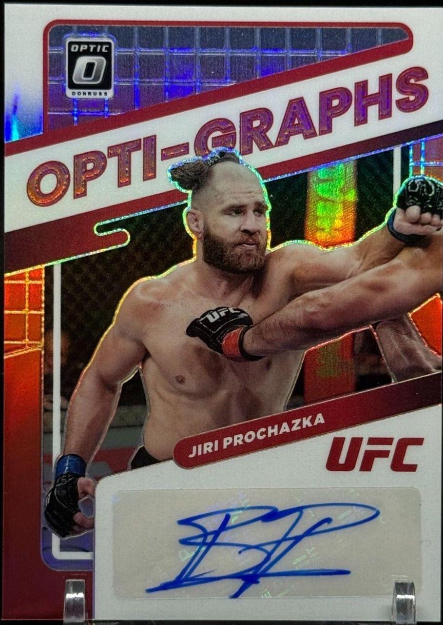 Jiri Prochazka [Red] #OG-JPZ Ufc Cards 2022 Panini Donruss Optic UFC Opti Graphs