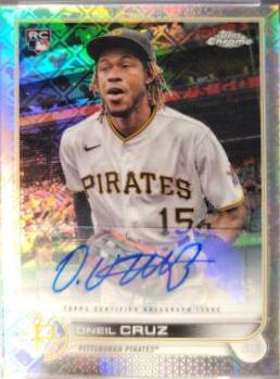 Oneil Cruz [Autograph] #22 Baseball Cards 2022 Topps Chrome Logofractor