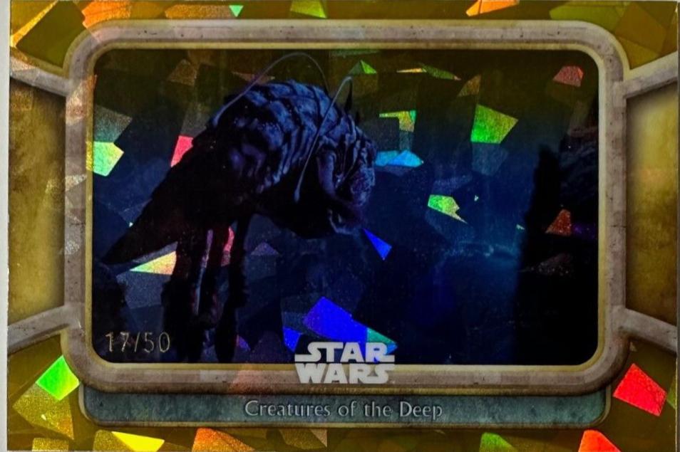 Creatures of the Deep [Gold] #21 Star Wars 2024 Topps Chrome Sapphire