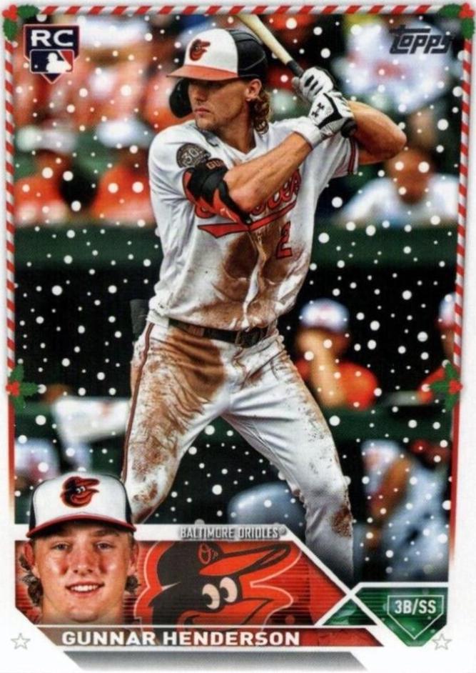 Gunnar Henderson [SP Variation] H4 Prices 2023 Topps Holiday Baseball Cards