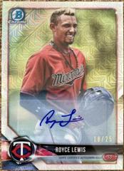 Royce Lewis [Orange Refractor] #CPA-RL Baseball Cards 2018 Bowman Chrome Prospects Autographs Prices