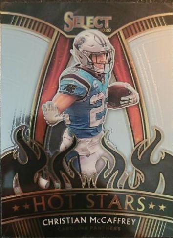 Christian McCaffrey #16 Football Cards 2020 Panini Select Hot Stars