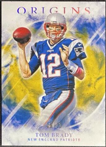 Tom Brady [Gold] #1 Football Cards 2017 Panini Origins