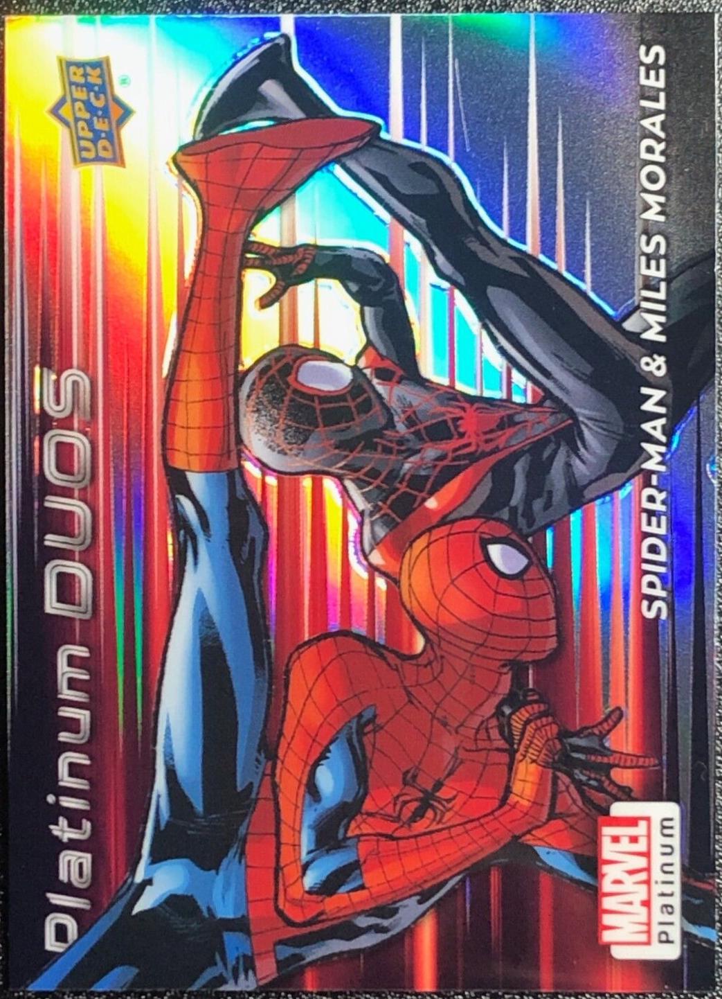 Spider-Man / Miles Morales [Rainbow] #PD12 Marvel 2023 Upper Deck Platinum Duos