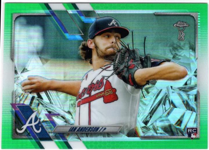 Ian Anderson [Green Refractor] #6 Baseball Cards 2021 Topps Chrome Ben Baller