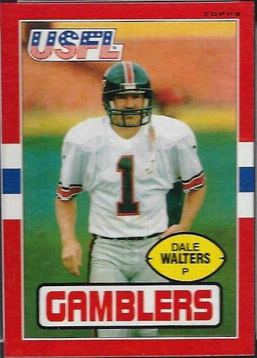 Dale Walters #48 Football Cards 1985 Topps USFL