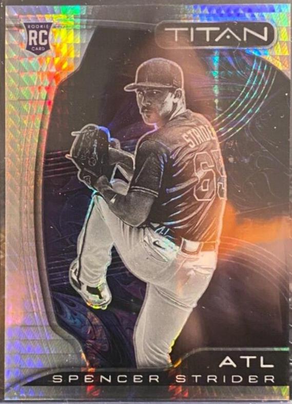 Spencer Strider [Hyper] #18 Baseball Cards 2022 Panini Chronicles Titan