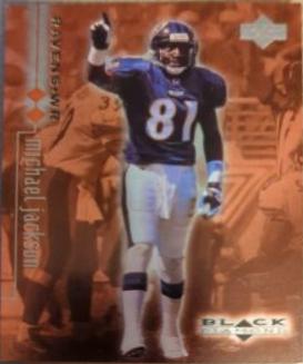 Michael Jackson [Double] #9 Football Cards 1998 Upper Deck Black Diamond Rookies