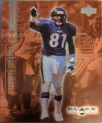 Michael Jackson [Double] #9 Football Cards 1998 Upper Deck Black Diamond Rookies Prices