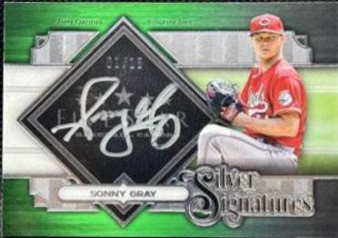 Sonny Gray [Green] #SS-SG Baseball Cards 2022 Topps Five Star Silver Signatures