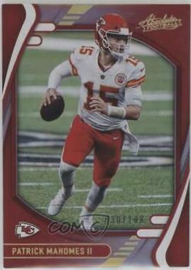 Patrick Mahomes II [Spectrum Red] #1 Football Cards 2021 Panini Absolute