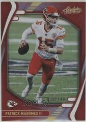 Patrick Mahomes II [Spectrum Red] #1 Football Cards 2021 Panini Absolute Prices