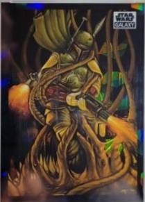 Boba Fett Battles the Sarlacc! #80 Star Wars 2022 Topps Galaxy Chrome