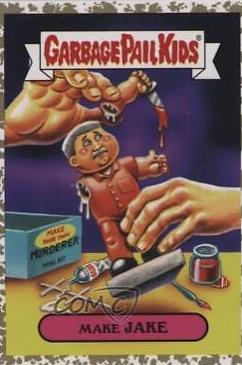 Make JAKE [Gold] #2a Garbage Pail Kids Prime Slime Trashy TV