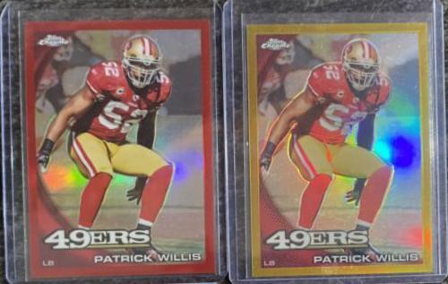 Patrick Willis [Gold Refractor] #C182 Football Cards 2010 Topps Chrome