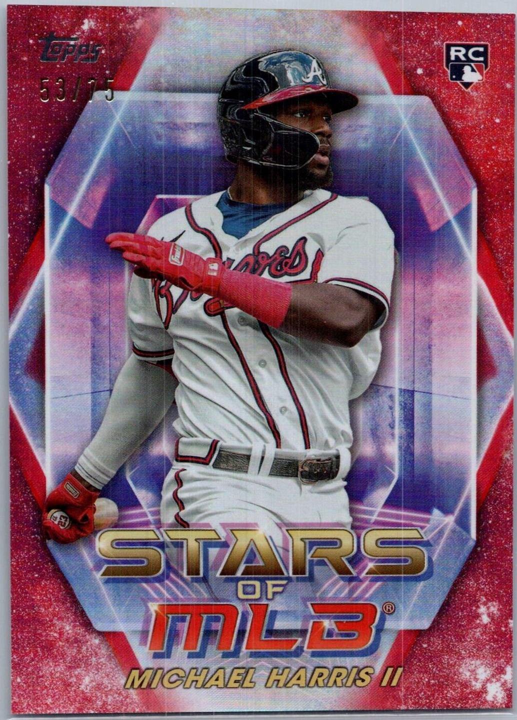 Michael Harris II [Red] #SMLB-35 Baseball Cards 2023 Topps Stars of MLB