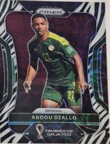 Abdou Diallo [Choice Zebra] #251 Soccer Cards 2022 Panini Prizm World Cup