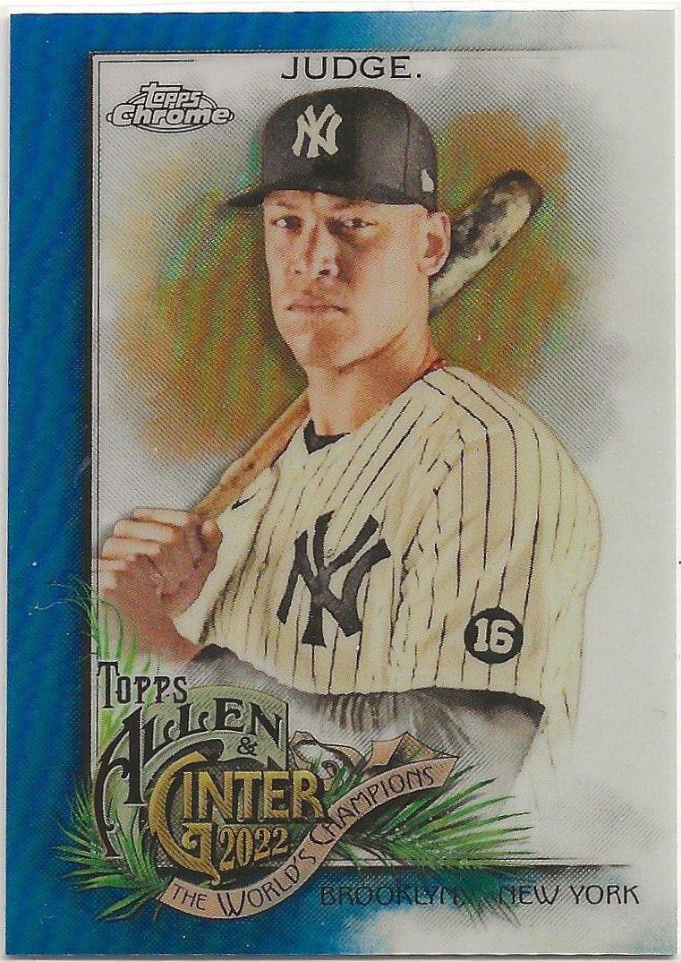 Aaron Judge [Blue] #11 Baseball Cards 2022 Topps Allen & Ginter Chrome