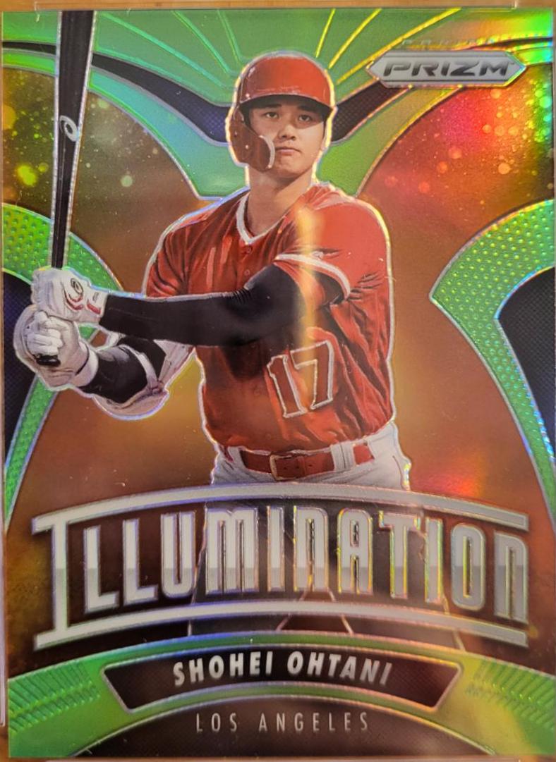 Shohei Ohtani [Lime Green] #I-11 Baseball Cards 2020 Panini Prizm Illumination