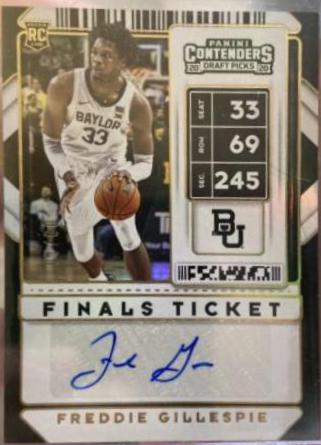 Freddie Gillespie [Conference Finals Autograph Ticket] #101V Basketball Cards 2020 Panini Contenders Draft Picks