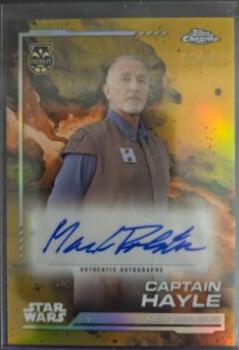 Mark Rolston as Captain Hayle [Gold Refractor] #AU-MR Star Wars 2024 Topps Chrome Autograph