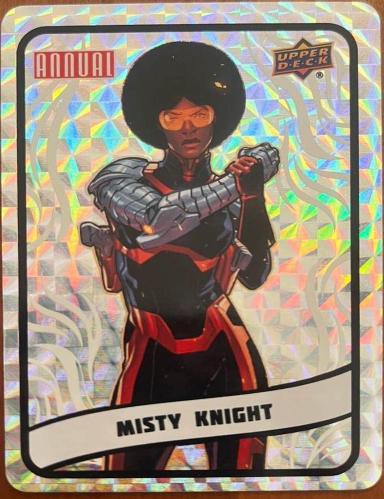 Misty Knight #B17 Marvel 2023 Upper Deck Annual Backscatters