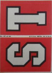 S & T #27 Football Cards 1968 Topps Test Teams Patch Prices