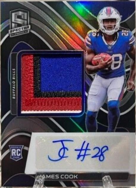 James Cook [Patch Autograph] #222 Prices | 2022 Panini Spectra ...